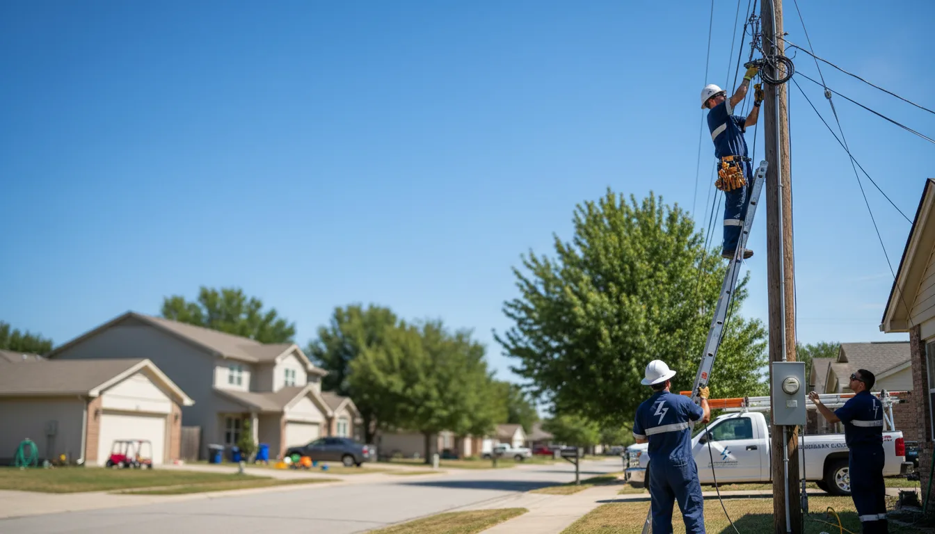 Residential electrician providing installation services in Howe, ID